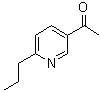 1-(6-丙基-3-吡啶基)乙酮分子结构 (CAS 1802153-75-8)
