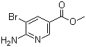 Methyl 6-amino-5-bromonicotinate molecular structure (CAS 180340-70-9)