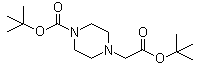 4-[(1,1-Dimethylethoxy)carbonyl]-1-piperazineacetic acid tert-butyl ester molecular structure (CAS 180576-04-9)