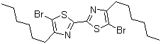 5,5'-Dibromo-4,4'-dihexyl-2,2'-bithiazole molecular structure (CAS 180729-93-5)
