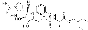 Remdesivir molecular structure (CAS 1809249-37-3)