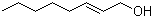 structure of CAS# 18409-17-1, trans-2-Octen-1-ol;(E)-Oct-2-en-1-ol