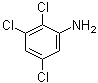 structure of CAS# 18487-39-3, 2,3,5-Trichloroaniline;2,3,5-Trichlorobenzenamine
