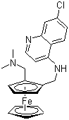 Ferrochloroquine molecular structure (CAS 185055-67-8)
