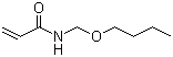 N-(丁氧基甲基)丙烯酰胺分子结构 (CAS 1852-16-0)