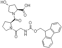 N-[(9H-Fluoren-9-ylmethoxy)carbonyl]glycyl-L-prolyl-(4R)-4-hydroxy-L-proline molecular structure (CAS 185213-75-6)