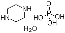 Piperazine hydrogen phosphate monohydrate molecular structure (CAS 18534-18-4)