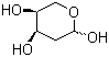 结构式 CAS# 18546-37-7, 2-脱氧-L-核糖