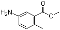 结构式 CAS# 18595-12-5, 5-氨基-2-甲基苯甲酸甲酯