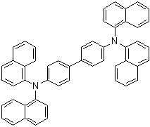 N,N,N',N'-四-1-萘基[1,1'-联苯]-4,4'-二胺分子结构 (CAS 186256-01-9)