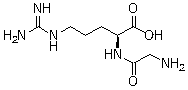 Glycyl-L-arginine molecular structure (CAS 18635-55-7)