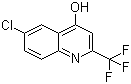 6-Chloro-2-trifluoromethylquinolin-4-ol molecular structure (CAS 18706-21-3)