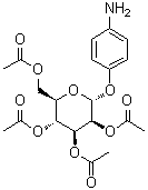 4-Aminophenyl 2,3,4,6-tetra-O-acetyl-alpha-D-mannopyranoside molecular structure (CAS 187146-99-2)
