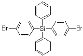 Bis(4-bromophenyl)diphenylsilane molecular structure (CAS 18733-91-0)
