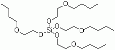 四(丁氧基乙氧基)硅烷分子结构 (CAS 18765-38-3)