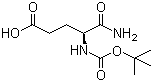 4-tert-Butoxycarbonylamino-4-carbamoylbutyric acid molecular structure (CAS 18800-74-3)