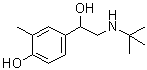 alpha-[[(1,1-Dimethylethyl)amino]methyl]-4-hydroxy-3-methylbenzenemethanol molecular structure (CAS 18910-68-4)