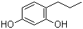结构式 CAS# 18979-60-7, 4-丙基间苯二酚; 4-丙基-1,3-苯二酚