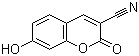 3-Cyano-7-hydroxycoumarin molecular structure (CAS 19088-73-4)