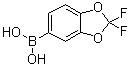 structure of CAS# 190903-71-0, (2,2-Difluoro-1,3-benzodioxol-5-yl)boronic acid;B-(2,2-Difluoro-1,3-benzodioxol-5-yl)boronic acid