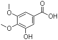 结构式 CAS# 1916-08-1, 3,4-二甲氧基-5-羟基苯甲酸