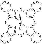结构式 CAS# 19333-10-9, 酞菁硅二氯化物