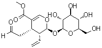 Secologanin molecular structure (CAS 19351-63-4)
