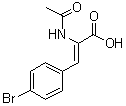 (2Z)-2-(Acetylamino)-3-(4-bromophenyl)-2-propenoic acid molecular structure (CAS 194149-50-3)