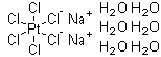 六氯铂酸钠分子结构 (CAS 19583-77-8)