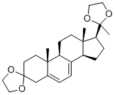 3,20-Bis(ethylenedioxy)pregna-5,7-diene molecular structure (CAS 19592-55-3)