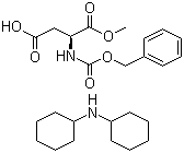 structure of CAS# 19720-12-8, N-Benzyloxycarbonyl-L-aspartic acid 1-methyl ester dicyclohexylamine salt;N-[(Phenylmethoxy)carbonyl]-L-aspartic acid 1-methyl ester dicyclohexylamine salt