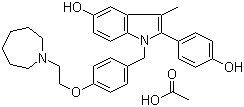 Bazedoxifene acetate molecular structure (CAS 198481-33-3)