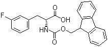 Fmoc-3-fluoro-D-phenylalanine molecular structure (CAS 198545-72-1)