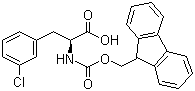 Fmoc-3-chloro-L-phenylalanine molecular structure (CAS 198560-44-0)