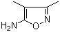 structure of CAS# 19947-75-2, 3,4-Dimethylisoxazol-5-amine;5-Amino-3,4-dimethyl-isoxazole