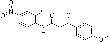 alpha-(4-Methoxybenzoyl)-2-chloro-4-nitroacetanilide molecular structure (CAS 20043-88-3)