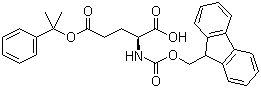 N-[(9H-芴-9-基甲氧基)羰基]-L-谷氨酸 5-(1-甲基-1-苯基乙基)酯分子结构 (CAS 200616-39-3)