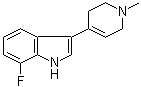 7-Fluoro-3-(1,2,3,6-tetrahydro-1-methyl-4-pyridinyl)-1H-indole molecular structure (CAS 200714-11-0)