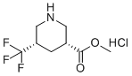 structure of CAS# 2007924-97-0, Methyl (3R,5S)-rel-5-(trifluoromethyl)piperidine-3-carboxylate HCl