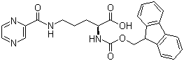 N-Fmoc-N'-pyrazinylcarbonyl-L-ornithine molecular structure (CAS 201046-61-9)