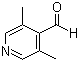3,5-二甲基吡啶-4-甲醛分子结构 (CAS 201286-64-8)