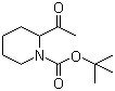2-Acetyl-1-piperidinecarboxylic acid tert-butyl ester molecular structure (CAS 201991-24-4)