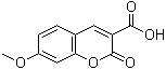结构式 CAS# 20300-59-8, 7-甲氧基香豆素-3-羧酸
