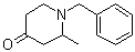 结构式 CAS# 203661-73-8, 1-苄基-2-甲基哌啶-4-酮