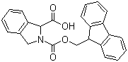 N-Fmoc-2,3-dihydro-1H-isoindole-1-carboxylic acid molecular structure (CAS 204320-59-2)
