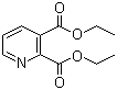 吡啶-2,3-二羧酸二乙酯分子结构 (CAS 2050-22-8)