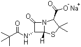 tert-Butylpenicillin sodium salt molecular structure (CAS 20520-33-6)