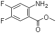 结构式 CAS# 207346-42-7, 2-氨基-4,5-二氟苯甲酸甲酯