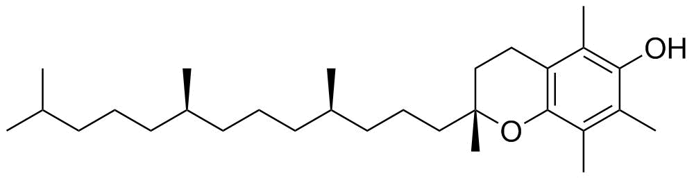 Vitamin E molecular structure (CAS 2074-53-5)