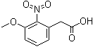 3-Methoxy-2-nitrobenzeneacetic acid molecular structure (CAS 20876-31-7)